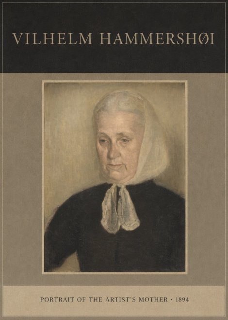 Vilhelm Hammershøi Portrait of the Artist's Mother · 1894 No4 - Poster