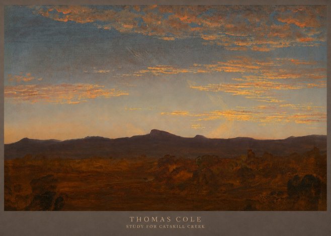 Thomas Cole Study for Catskill Creek II No5 - Poster