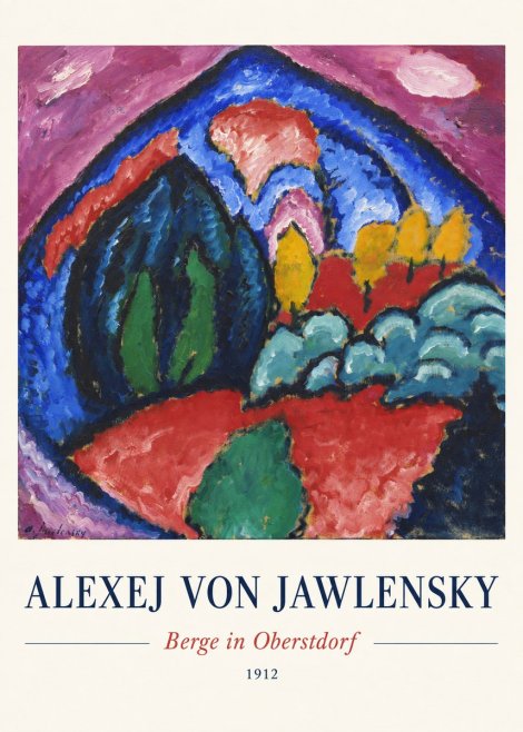 Alexej von Jawlensky Berge in Oberstdorf No3 - Poster