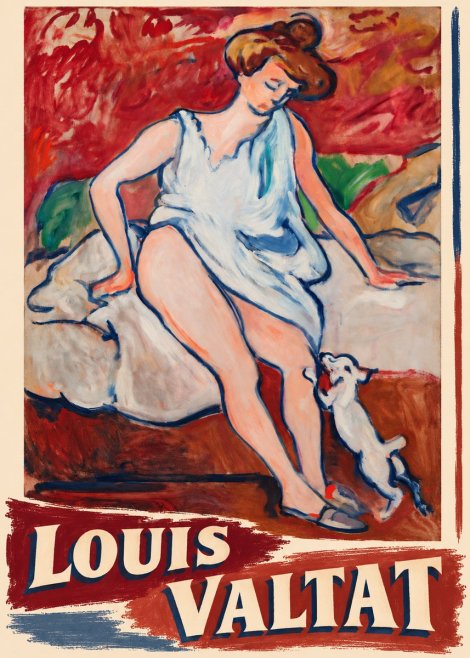 Louis Valtat Woman with a Dog No6 - Poster