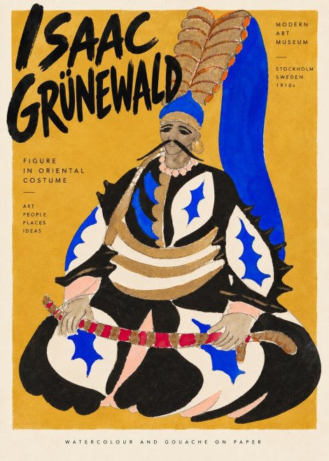 Isaac Grünewald Figure in Oriental Costume No5 - Poster