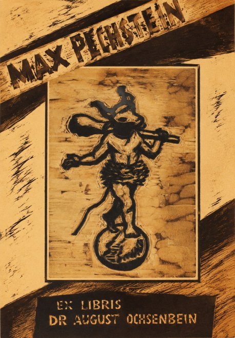 Max Pechstein Ex Libris Dr August Ochsenbein No3 - Poster
