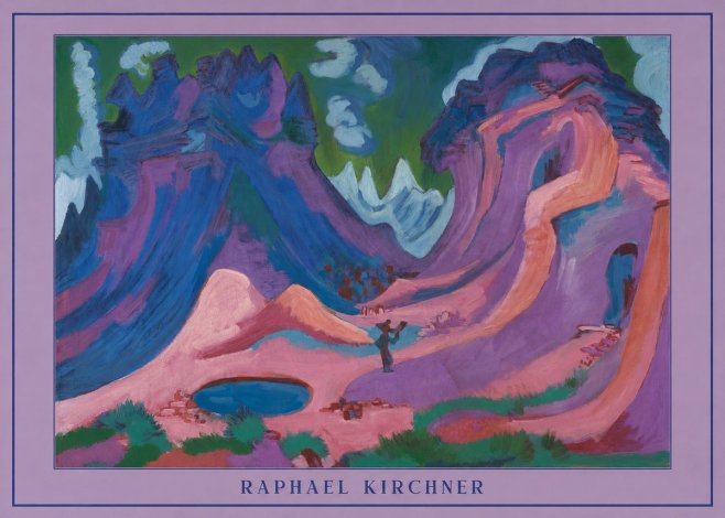 Raphael Kirchner Mountain Landscape II No3 - Poster