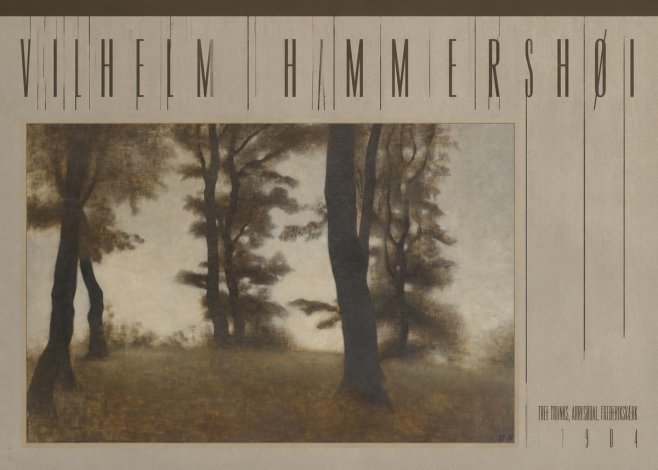 Vilhelm Hammershøi Tree Trunks, Arresødal, Frederiksværk No5 - Poster