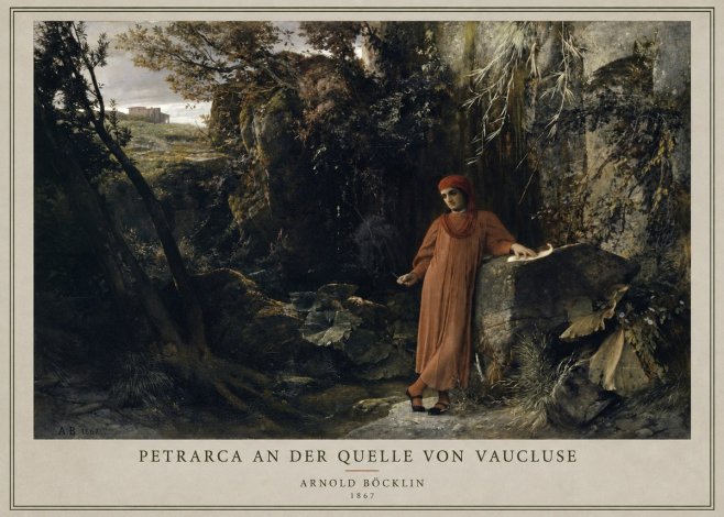 Arnold Böcklin Petrarca an Der Quelle Von Vaucluse No3 - Poster