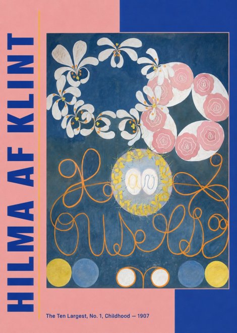 Hilma af Klint The Ten Largest, No. 1, Childhood I No3 - Poster
