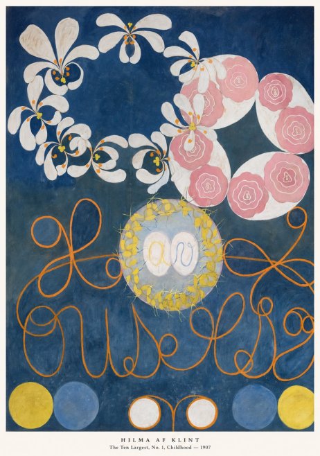 Hilma af Klint The Ten Largest, No. 1, Childhood I No5 - Poster