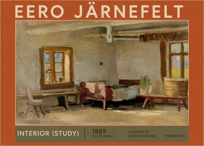 Eero Järnefelt Interior (Study) No2 - Poster
