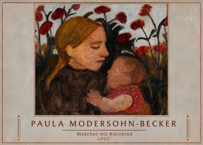 Paula Modersohn-Becker Mädchen Mit Kleinkind II No1 - Poster