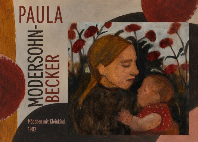 Paula Modersohn-Becker Mädchen Mit Kleinkind II No5 - Poster