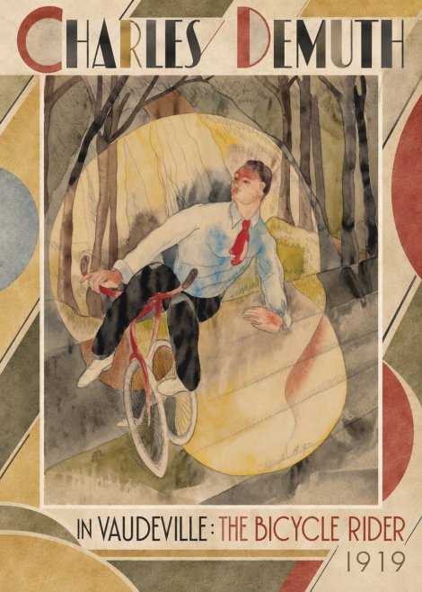 Charles Demuth In Vaudeville: the Bicycle Rider No2 - Poster