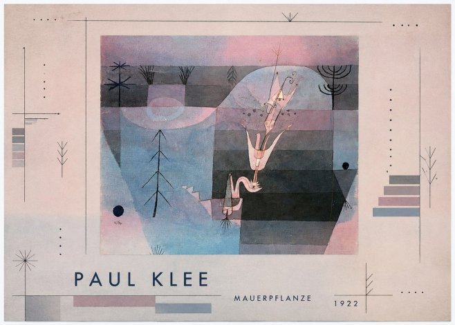 Paul Klee Mauerpflanze No4 - Poster