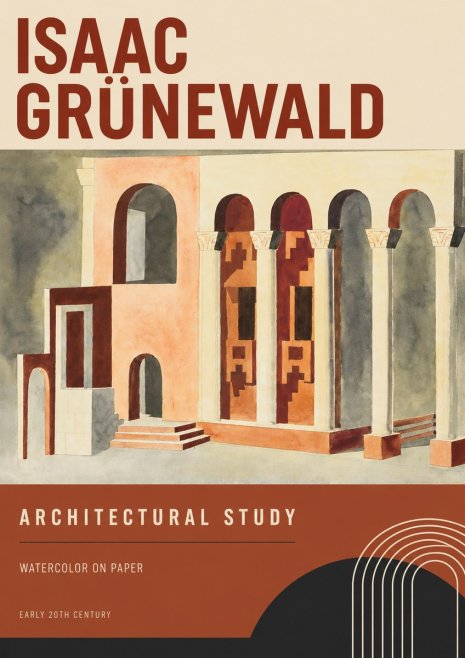 Isaac Grünewald Architectural Study II No2 - Poster