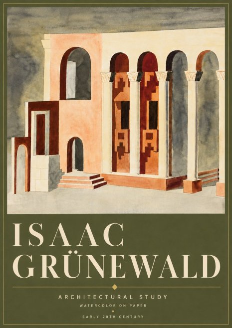 Isaac Grünewald Architectural Study II No6 - Poster