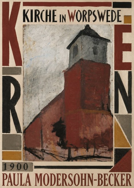 Paula Modersohn-Becker Kirche in Worpswede No5 - Poster