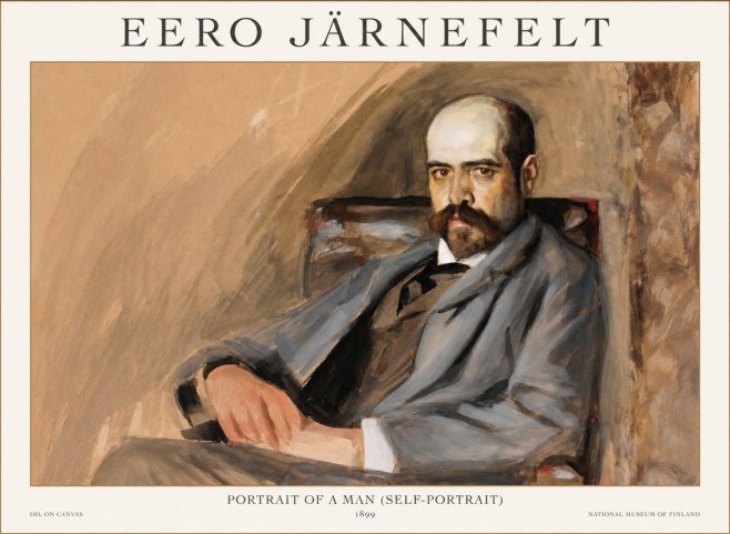 Eero Järnefelt Portrait of a Man (Self-portrait) No1 - Poster