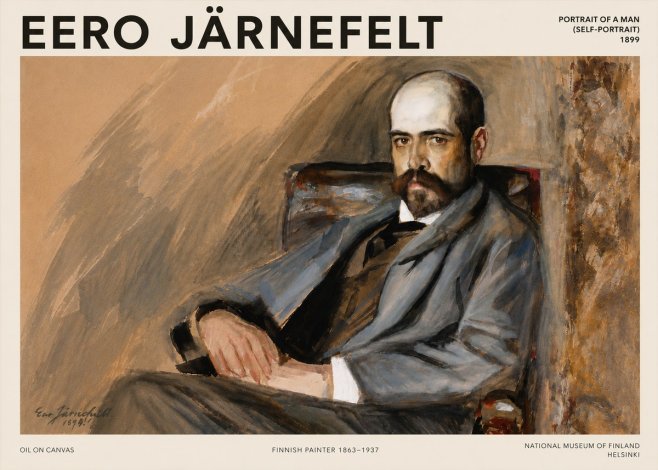 Eero Järnefelt Portrait of a Man (Self-portrait) No6 - Poster