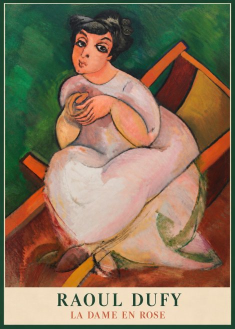 Raoul Dufy La Dame En Rose No4 - Poster