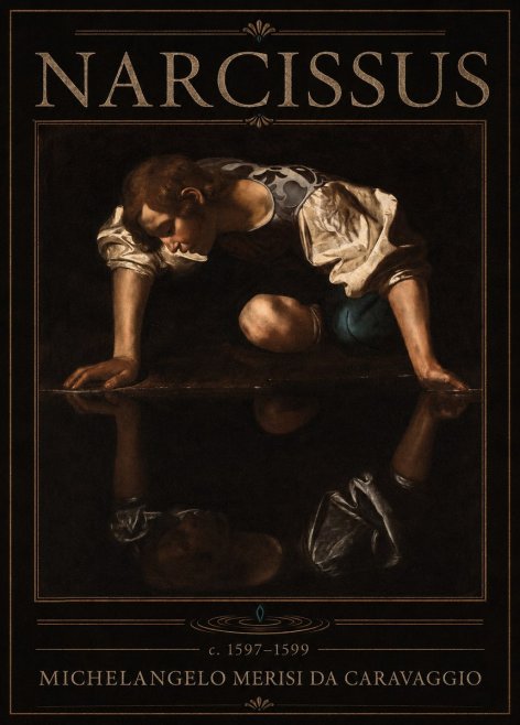Michelangelo Merisi da Caravaggio Narcissus II No6 - Poster