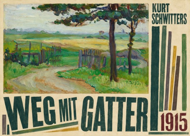 Kurt Schwitters Weg Mit Gatter No6 - Poster