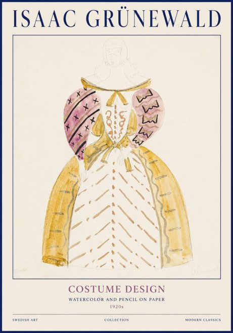 Isaac Grünewald Costume Design XII No1 - Poster