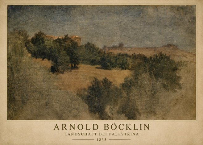 Arnold Böcklin Landschaft Bei Palestrina No1 - Poster