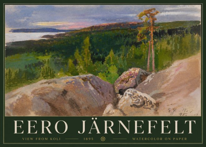 Eero Järnefelt View from Koli No3 - Poster
