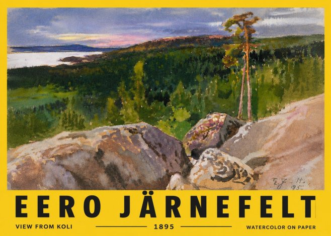 Eero Järnefelt View from Koli No6 - Poster