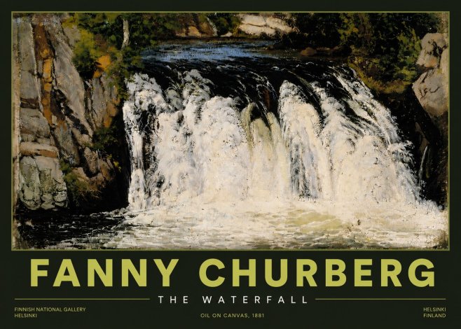 Fanny Churberg The Waterfall No4 - Poster