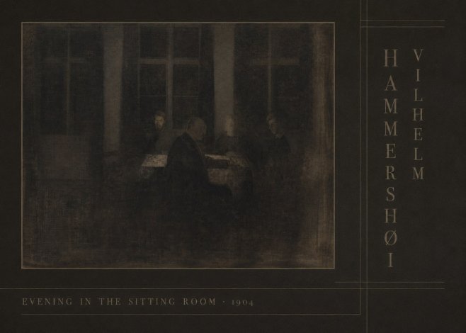 Vilhelm Hammershøi Evening in the Sitting Room No4 - Poster