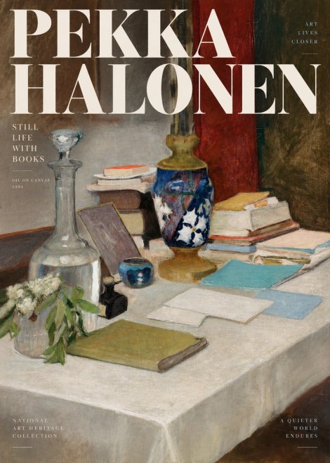 Pekka Halonen Still Life with Books No2 - Poster