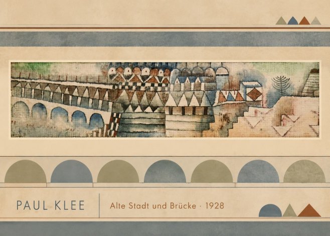 Paul Klee Alte Stadt Und Brücke No3 - Poster