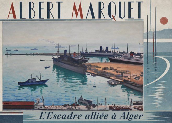 Albert Marquet L'escadre Alliée À Alger No3 - Poster