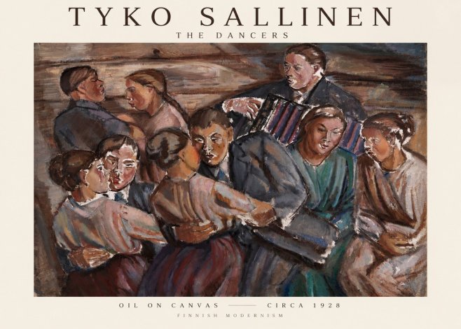 Tyko Sallinen The Dancers No1 - Poster