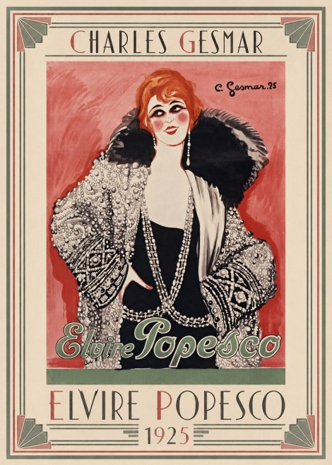 Charles Gesmar Elvire Popesco II No1 - Poster