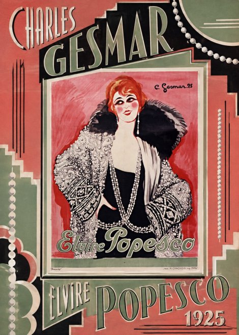 Charles Gesmar Elvire Popesco II No2 - Poster