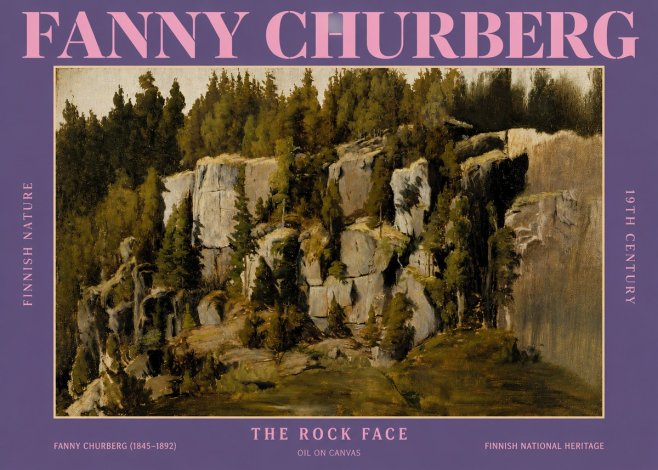 Fanny Churberg The Rock Face No4 - Poster