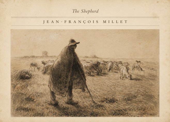Jean-François Millet The Shepherd No4 - Poster