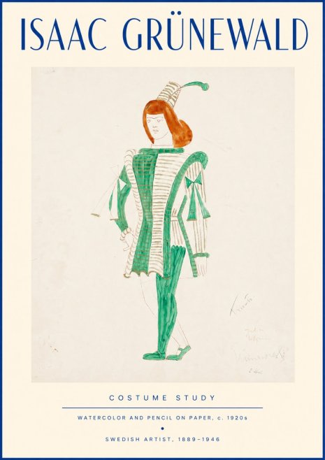 Isaac Grünewald The Harlequin No4 - Poster