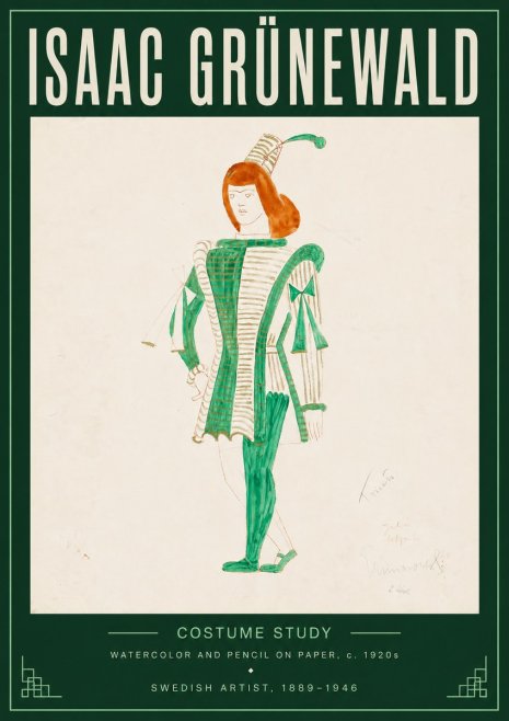 Isaac Grünewald The Harlequin No5 - Poster