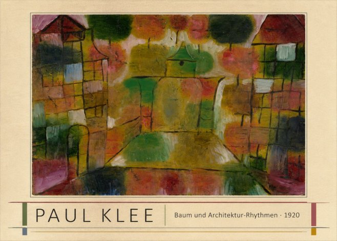 Paul Klee Baum Und Architektur-rhythmen No1 - Poster