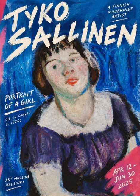 Tyko Sallinen Portrait of a Girl II No3 - Poster
