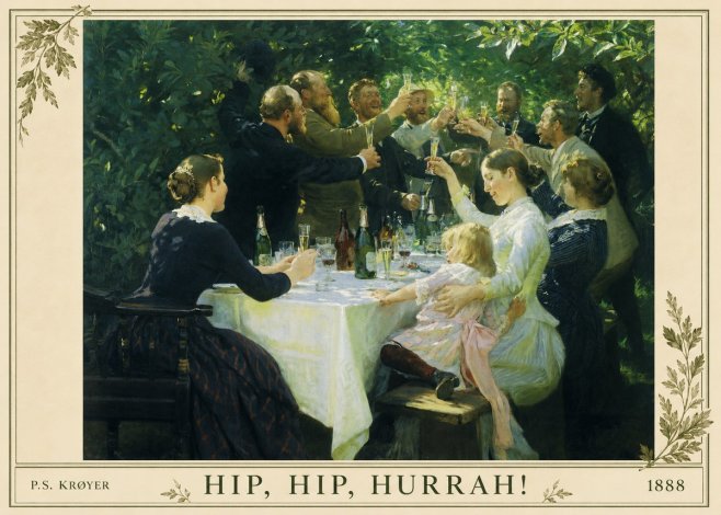 P.S. Krøyer Hip, Hip, Hurrah! No1 - Poster
