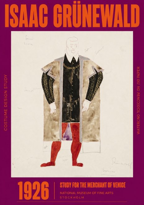 Isaac Grünewald Study for the Merchant of Venice No2 - Poster