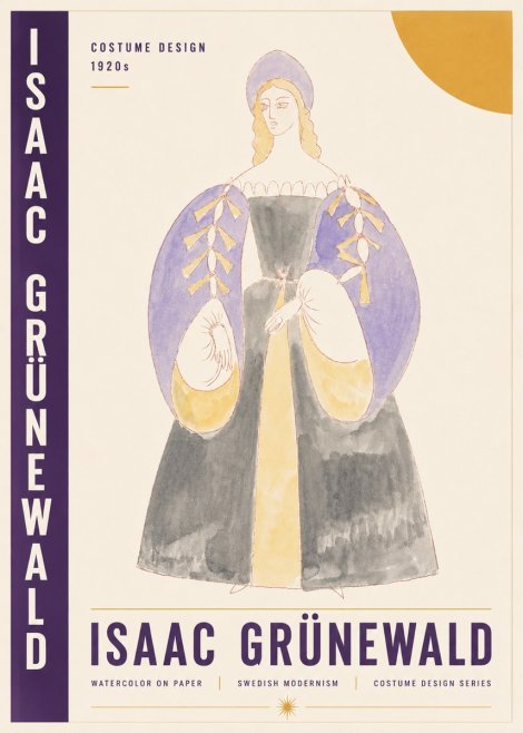 Isaac Grünewald Costume Design XIV No4 - Poster