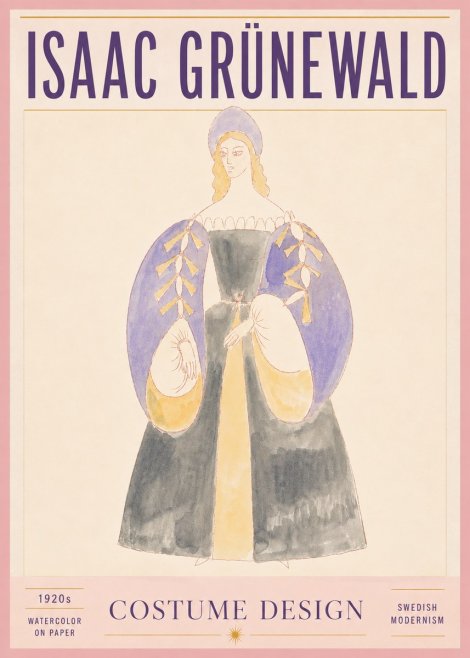 Isaac Grünewald Costume Design XIV No5 - Poster