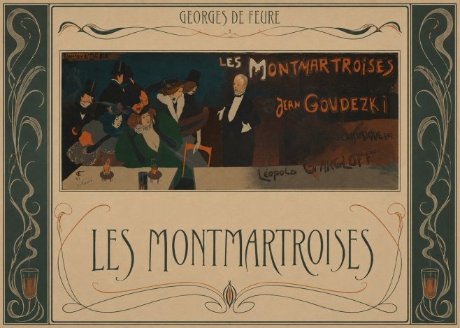Georges de Feure Les Montmartroises No5 - Poster
