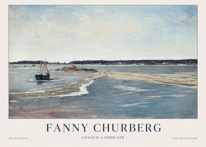 Fanny Churberg Coastal Landscape No1 - Poster