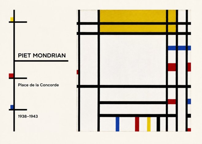 Piet Mondrian Place De La Concorde No6 - Poster