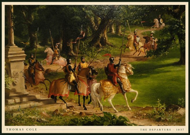 Thomas Cole The Departure III No5 - Poster